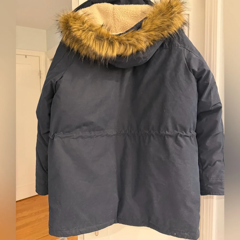 Abercrombie & Fitch Men’s Ultra Down Parka with Faux Fur Trim Size XL Like New - Picture 9 of 16
